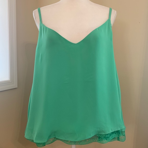 Forever 21+ Tops - Forever 21+ Woven Lace Cami Tank Top
